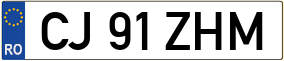 Trailer License Plate